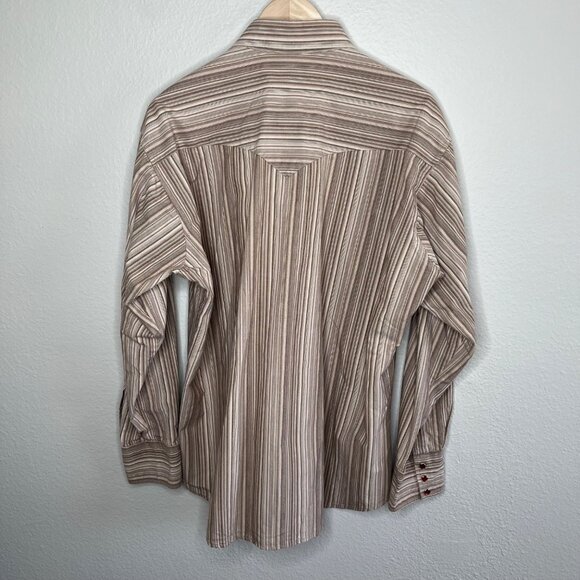 Flying R Ranchwear Mens Western Button Snap Long Sleeve Cotton Shirt 18-36 - Picture 8 of 10